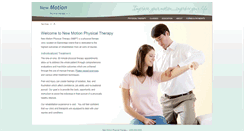 Desktop Screenshot of newmotionphysicaltherapy.com